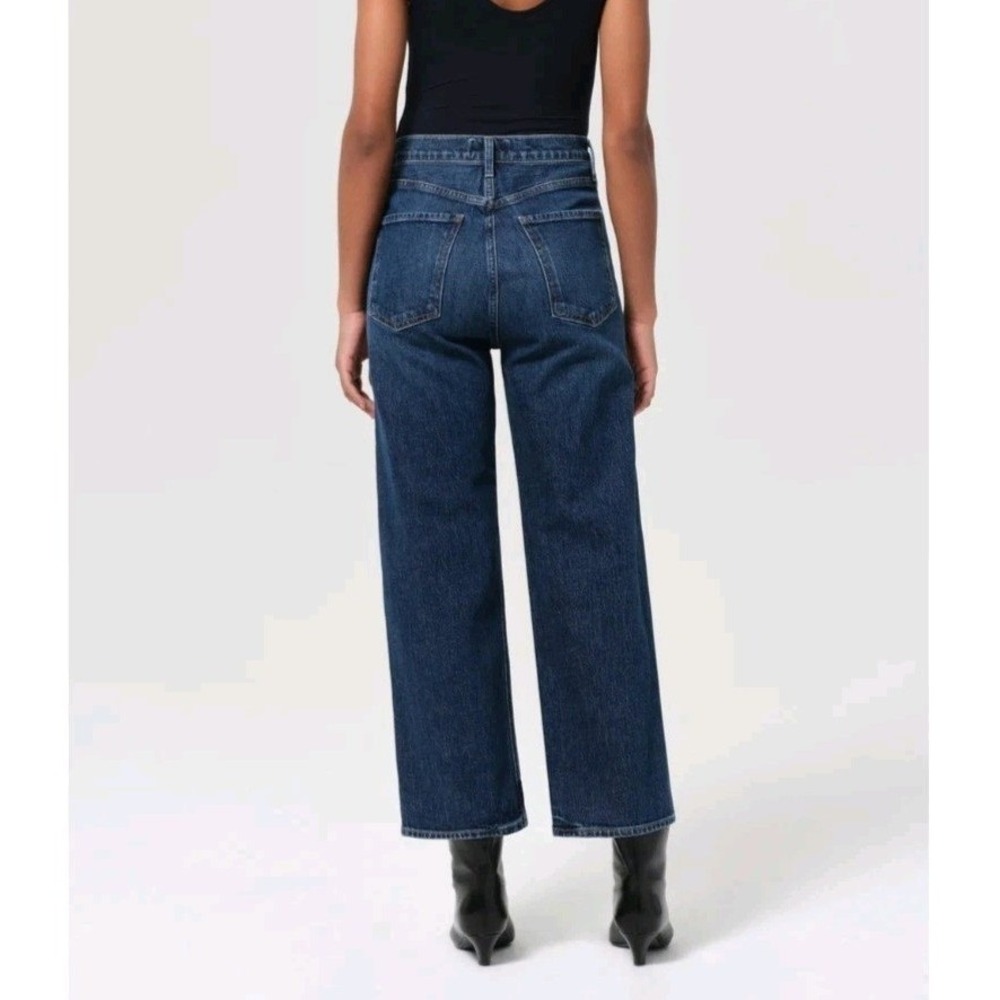 AGOLDE Ren High Rise Wide Leg Jeans Echo Stretch Size 31 EUC 90s Chic MSRP $238 - Picture 5 of 15
